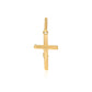 14k Two Tone Gold Crucifix Motif Pendant