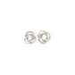 Polished Open Love Knot Earrings in Sterling Silver