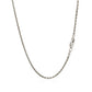 Sterling Silver Rhodium Plated Wheat Chain (1.50 mm)