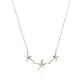 Sterling Silver Necklace with Three Starfish