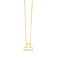 14K Yellow Gold Libra Necklace