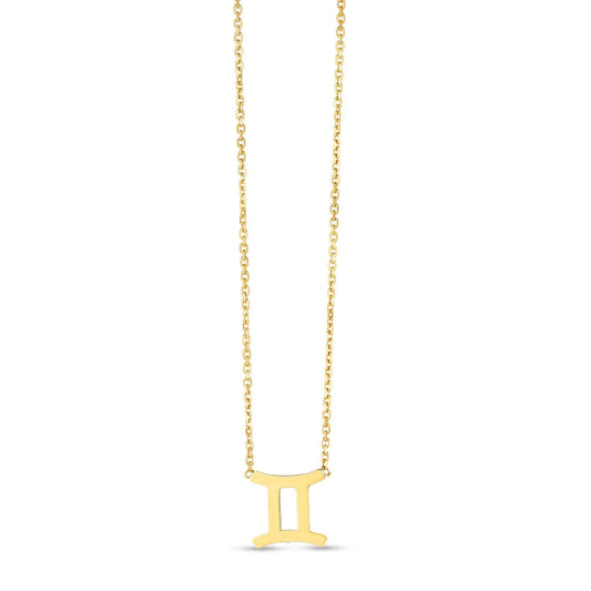 14K Yellow Gold Gemini Necklace