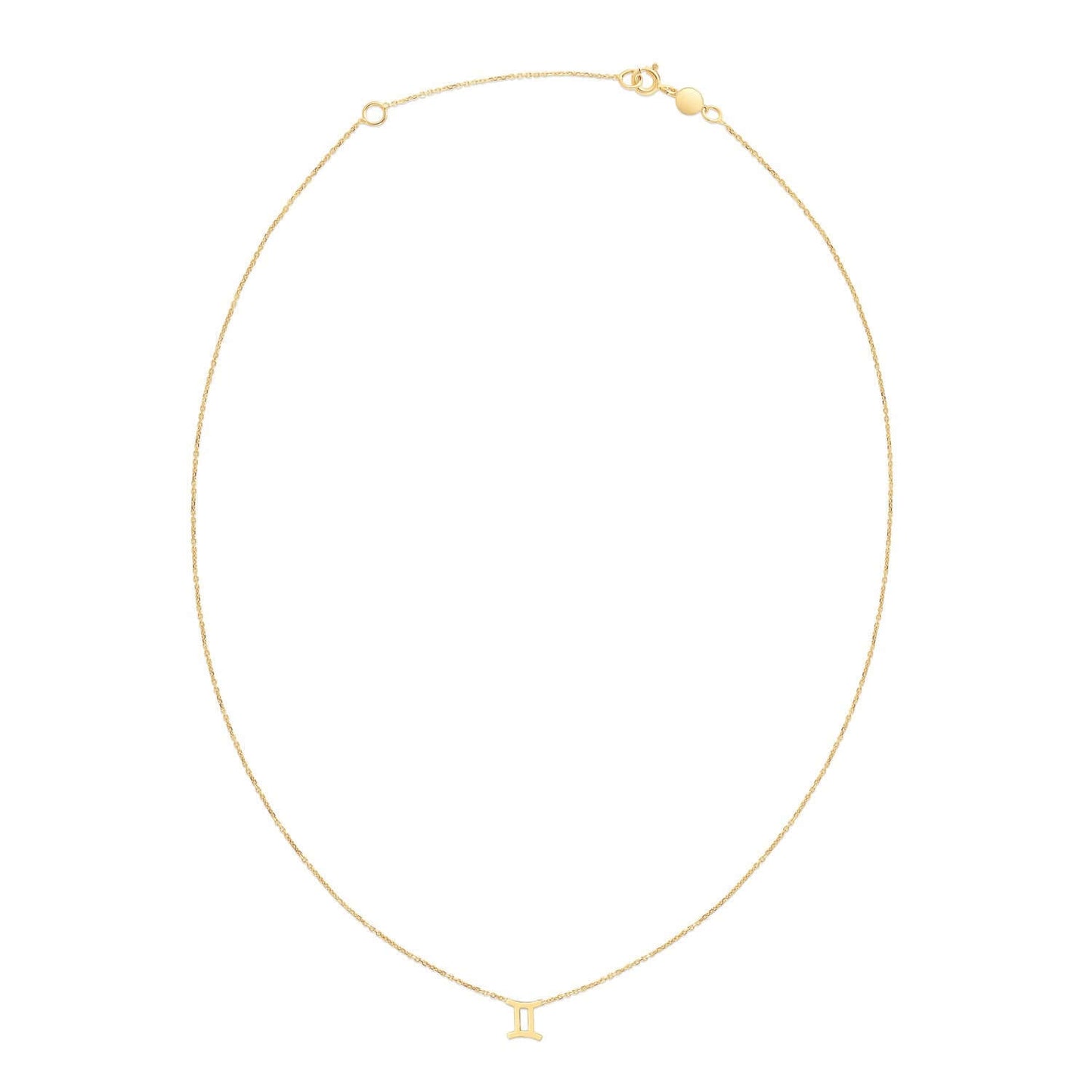 14K Yellow Gold Gemini Necklace