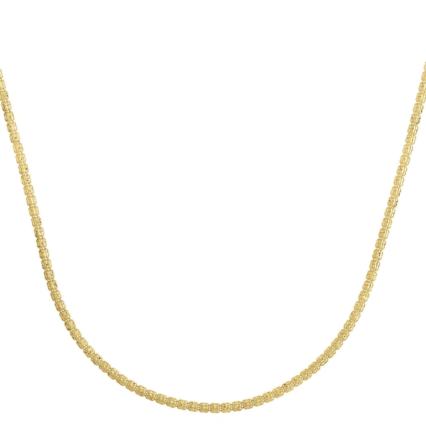 Ice Barrel Chain in 14k Yellow Gold (2.7 mm)