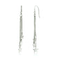 Sterling Silver Tassel Earrings with Polished Stars