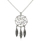 Sterling Silver 17 inch Necklace with Dream Catcher Pendant