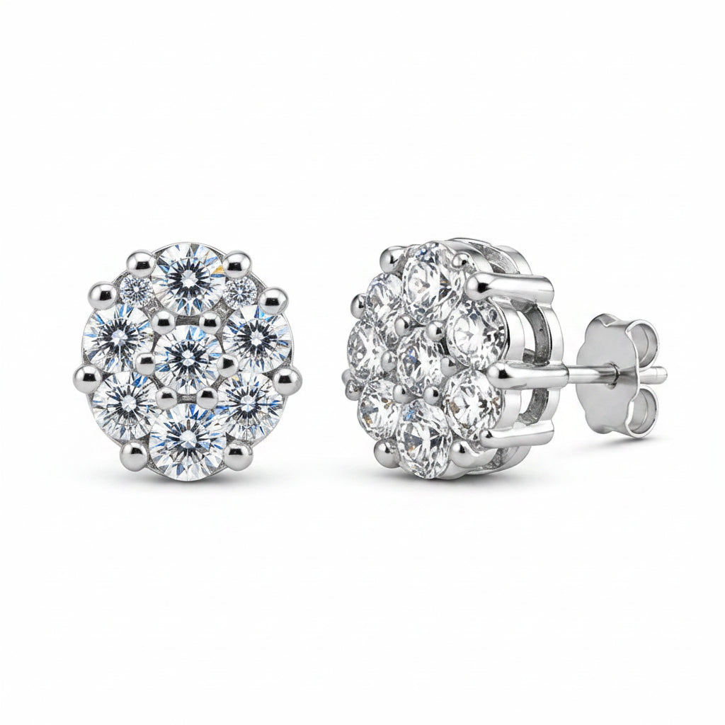 Cluster Stud Earrings