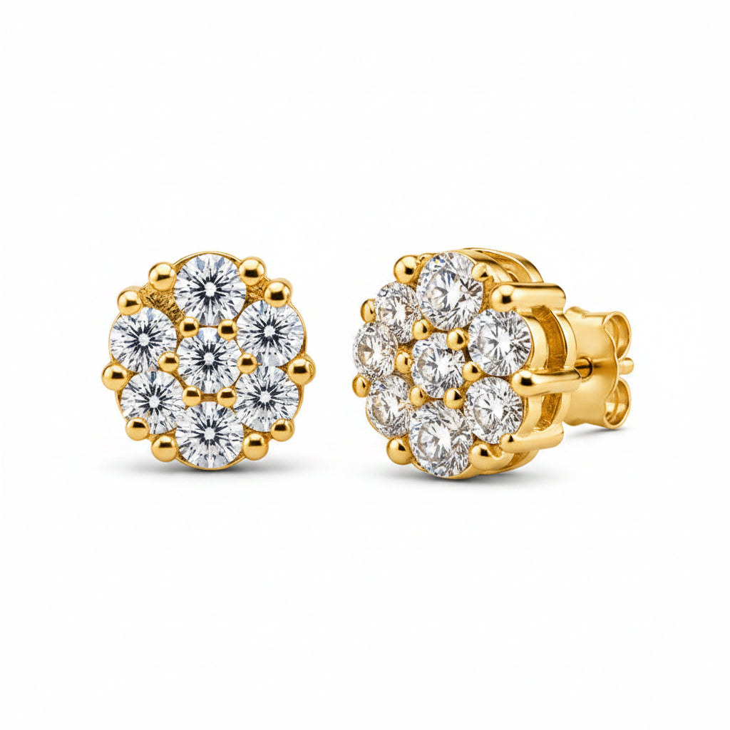 Cluster Stud Earrings