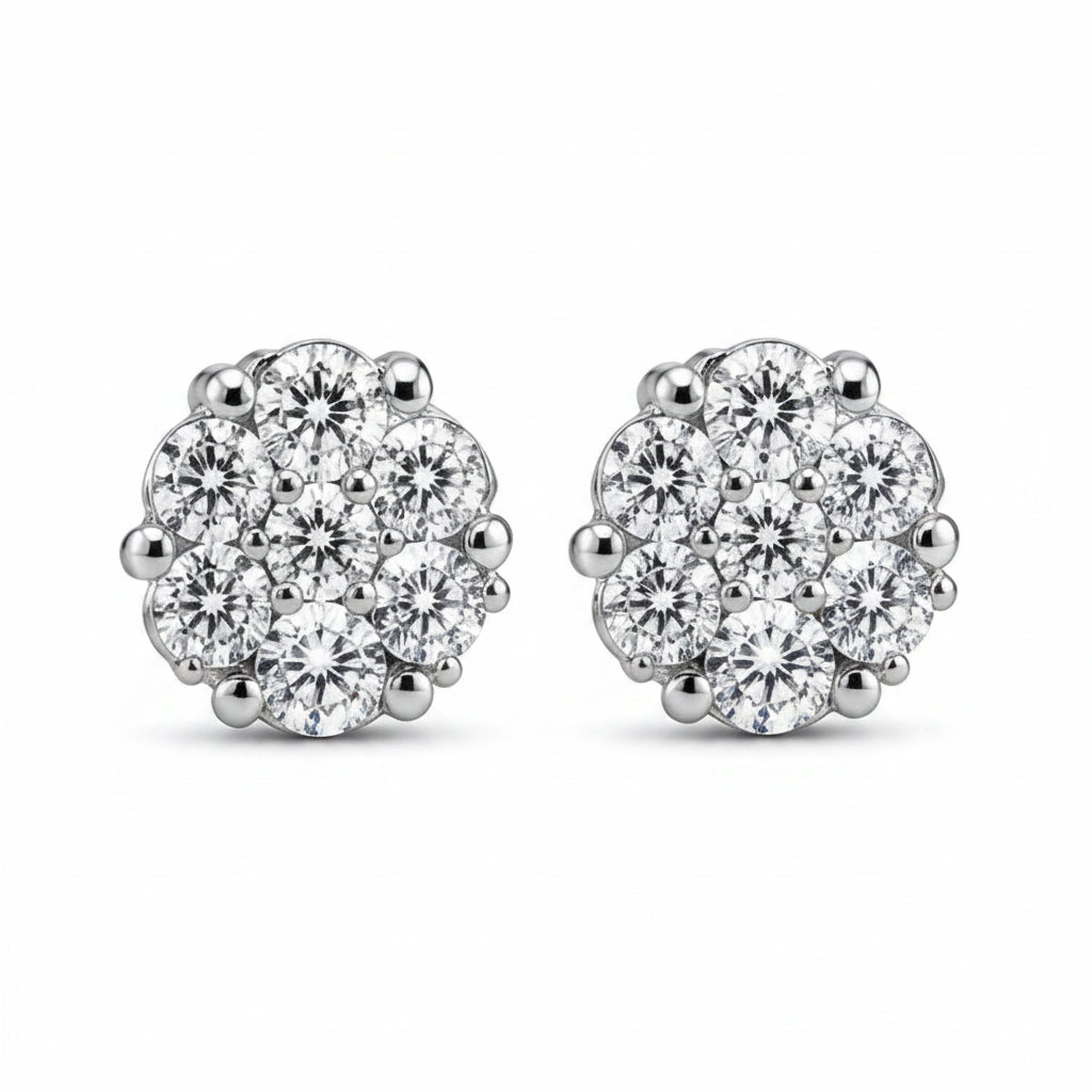 Cluster Stud Earrings