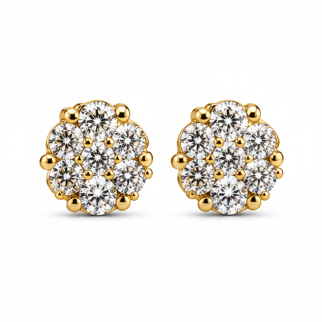 Cluster Stud Earrings
