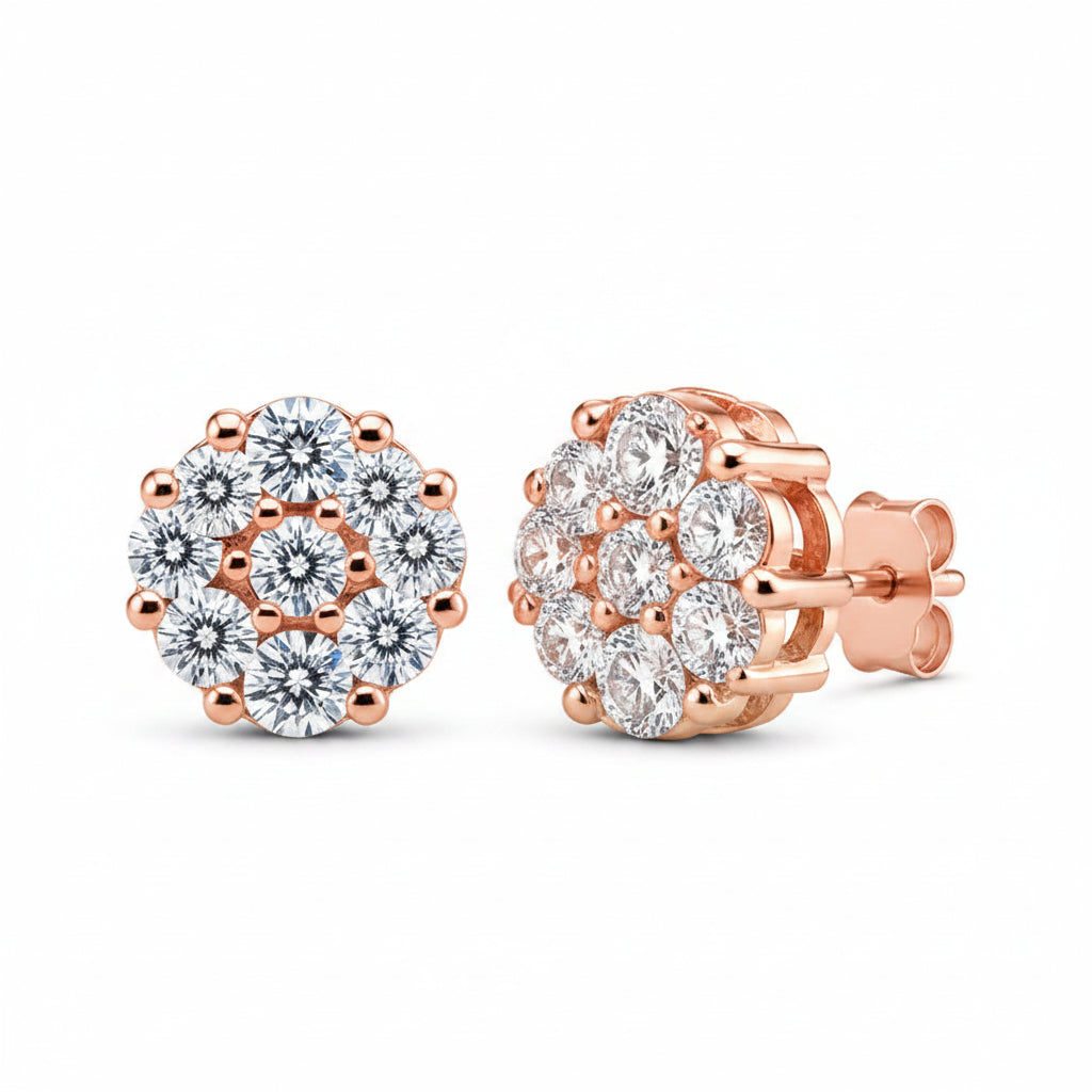 Cluster Stud Earrings