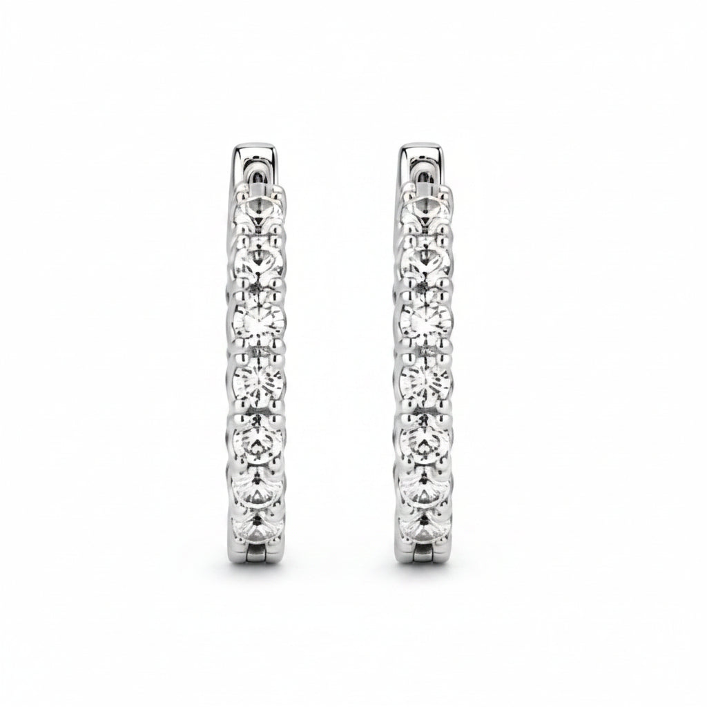 Eternity Hoop Earrings