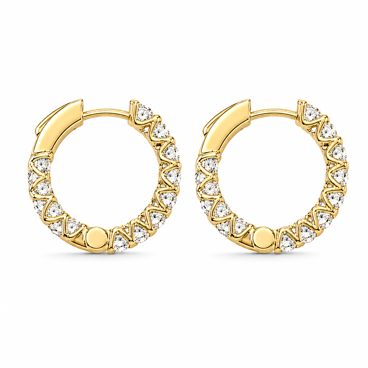 Eternity Hoop Earrings