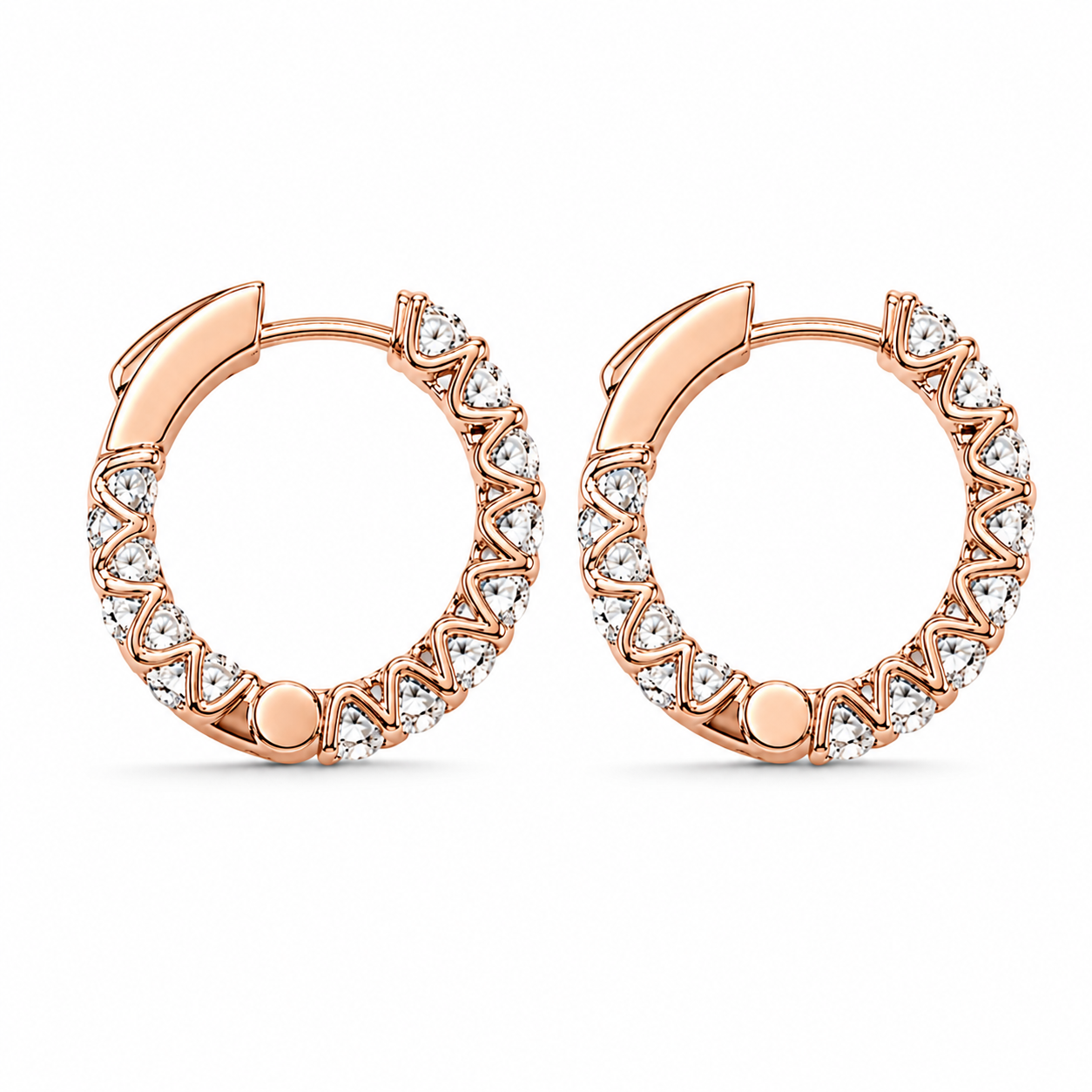 Eternity Hoop Earrings