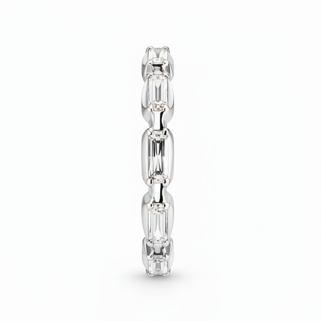 Infinity Baguette Ring