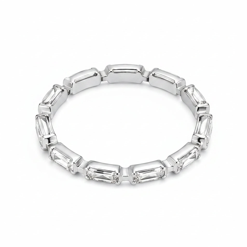 Infinity Baguette Ring
