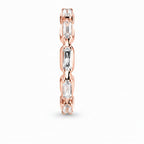 Infinity Baguette Ring