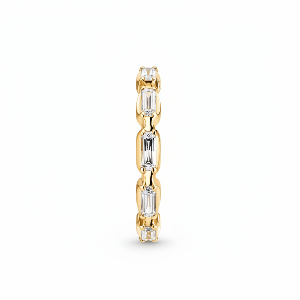 Infinity Baguette Ring