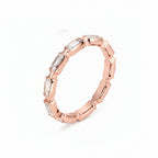 Infinity Baguette Ring