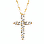 Diamond QT Cross Necklace