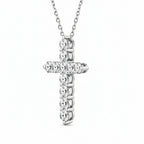 Diamond QT Cross Necklace