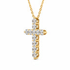 Diamond QT Cross Necklace